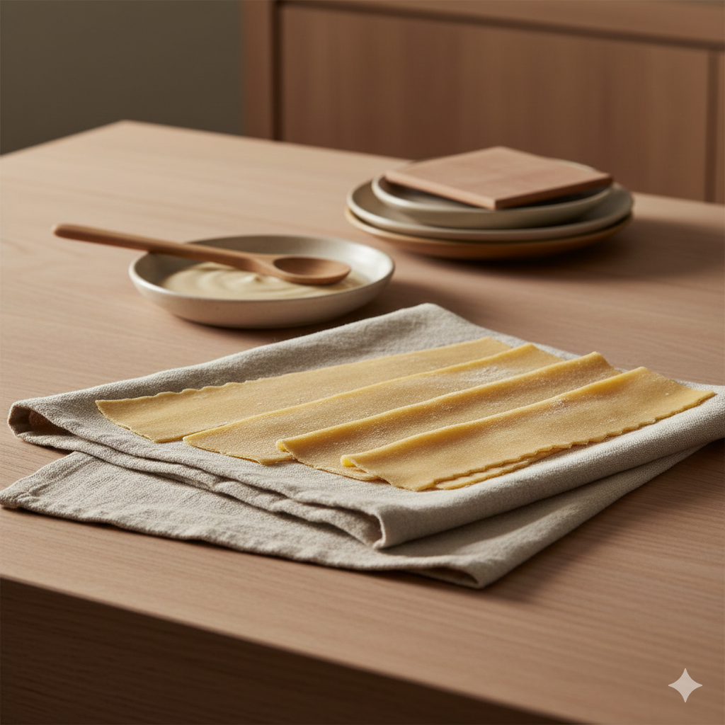 Strati preparation and craft in the kitchen